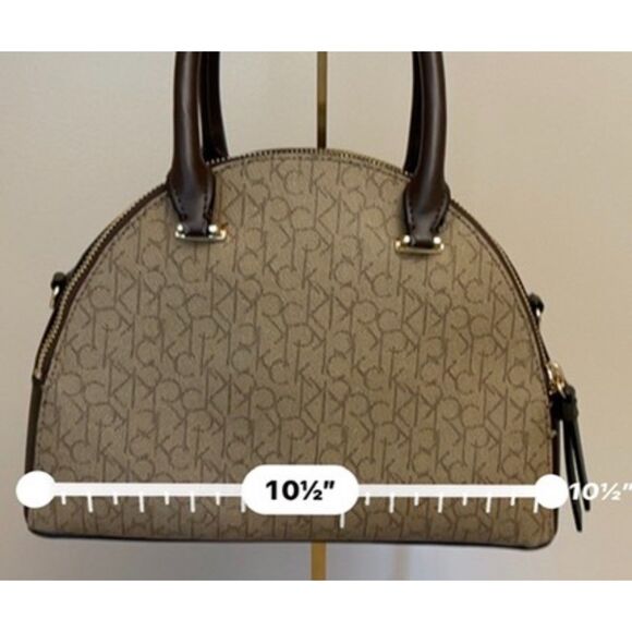 Calvin Klein signature collection top handle dome satchel/crossbody - Picture 6 of 12
